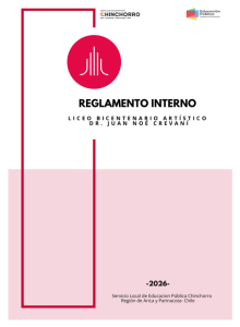 Reglamento Interno de Convivencia Escolar